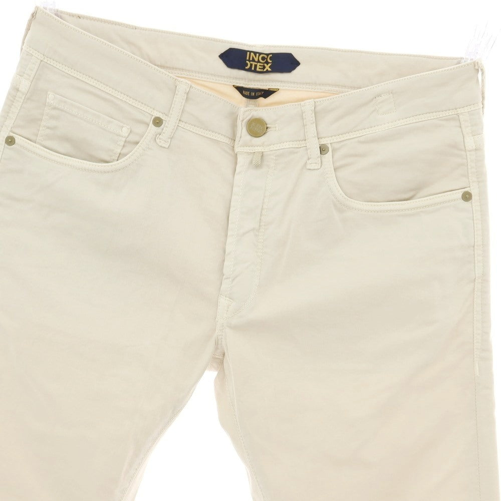 【新品】インコテックス ブルーディヴィジョン INCOTEX BLUE DIVISION ストレッチ コットン 5ポケットパンツ ライトベージュ【 34 】【 状態ランクN 】【 メンズ 】