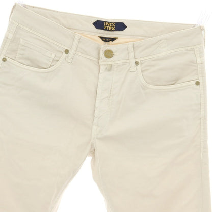 【新品】インコテックス ブルーディヴィジョン INCOTEX BLUE DIVISION ストレッチ コットン 5ポケットパンツ ライトベージュ【 34 】【 状態ランクN 】【 メンズ 】