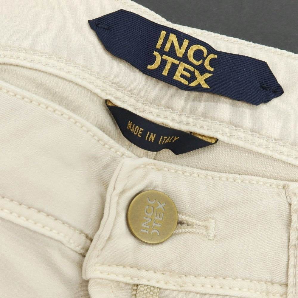【新品】インコテックス ブルーディヴィジョン INCOTEX BLUE DIVISION ストレッチ コットン 5ポケットパンツ ライトベージュ【 34 】【 状態ランクN 】【 メンズ 】