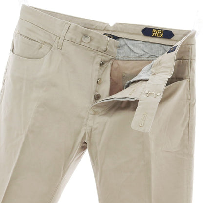 【新品アウトレット】インコテックス ブルーディヴィジョン INCOTEX BLUE DIVISION ストレッチ コットン カジュアルスラックスパンツ グレージュ【 33 】【 状態ランクN- 】【 メンズ 】