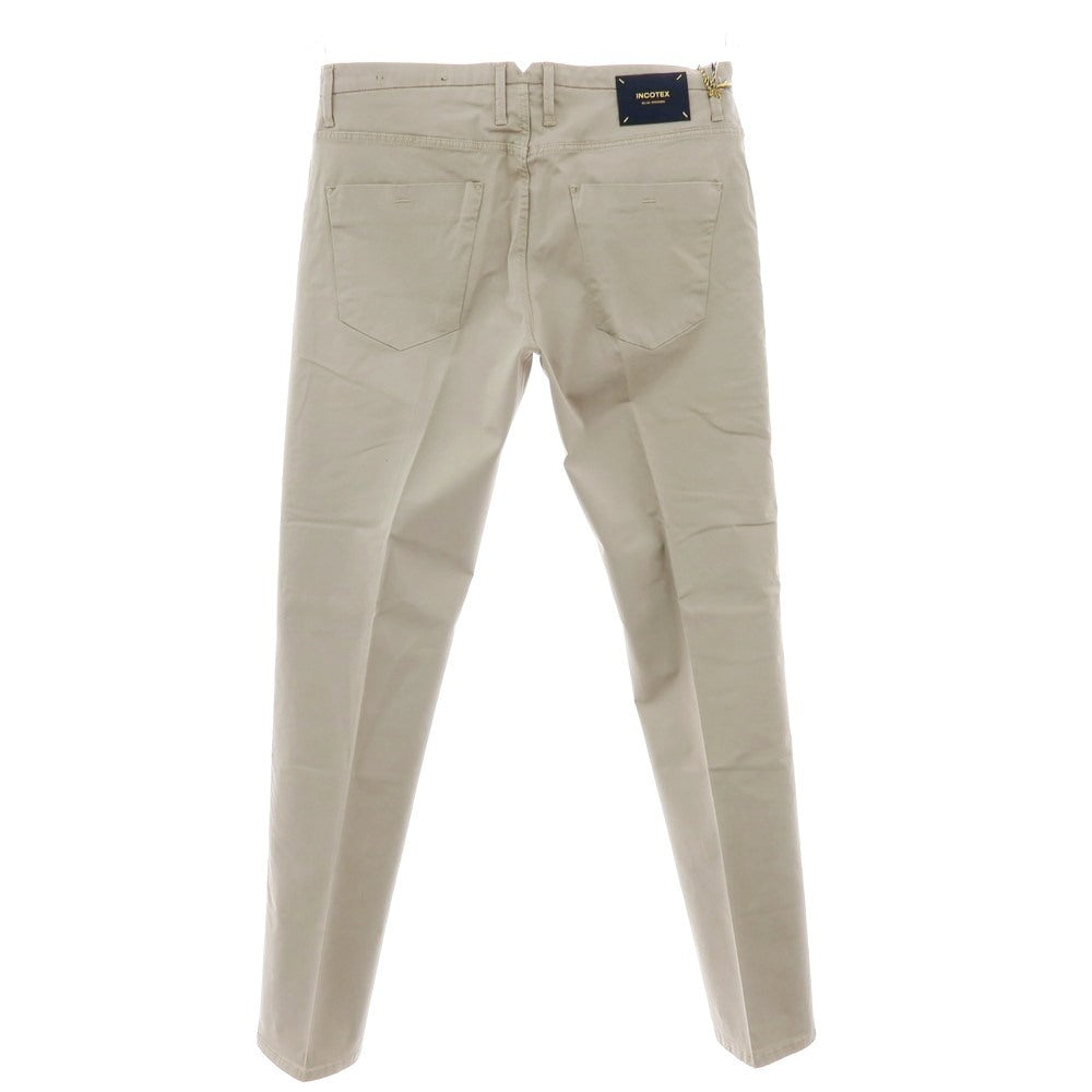 【新品アウトレット】インコテックス ブルーディヴィジョン INCOTEX BLUE DIVISION ストレッチ コットン カジュアルスラックスパンツ グレージュ【 33 】【 状態ランクN- 】【 メンズ 】