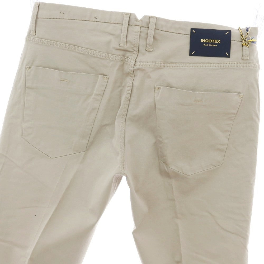 【新品アウトレット】インコテックス ブルーディヴィジョン INCOTEX BLUE DIVISION ストレッチ コットン カジュアルスラックスパンツ グレージュ【 33 】【 状態ランクN- 】【 メンズ 】