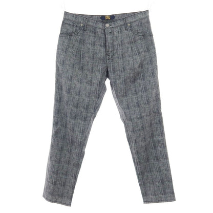 【新品】インコテックス ブルーディヴィジョン INCOTEX BLUE DIVISION ストレッチ コットン グレンチェック 5ポケットパンツ ブラックxホワイト【 34 】【 状態ランクN 】【 メンズ 】