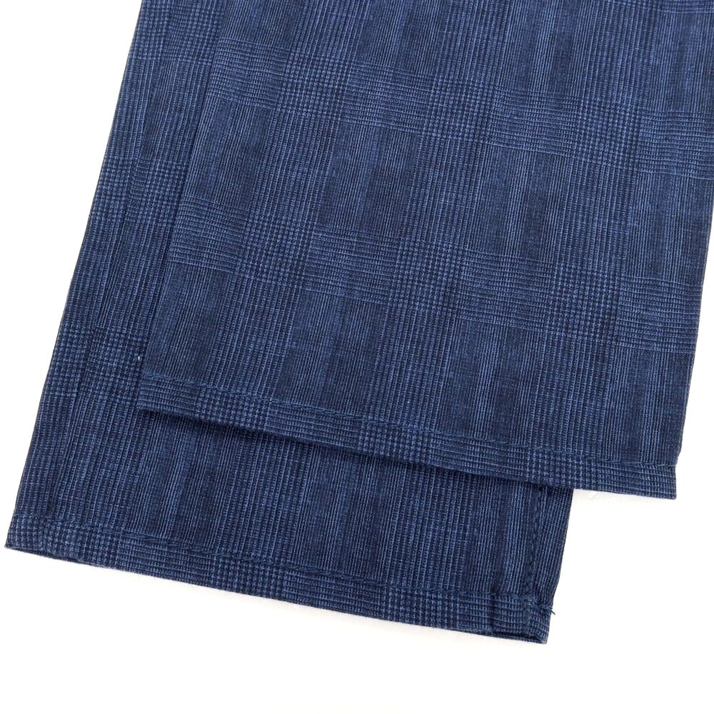 【新品】インコテックス ブルーディヴィジョン INCOTEX BLUE DIVISION ストレッチ コットン グレンチェック 5ポケットパンツ ブルーxブラック【サイズ33】【 状態ランクN 】【 メンズ 】 [EPD]