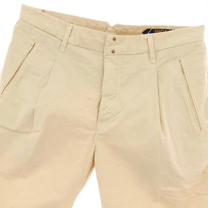 【新品】インコテックス ブルーディヴィジョン INCOTEX BLUE DIVISION ストレッチ コットン カジュアルスラックスパンツ ベージュ【 33 】【 状態ランクN 】【 メンズ 】