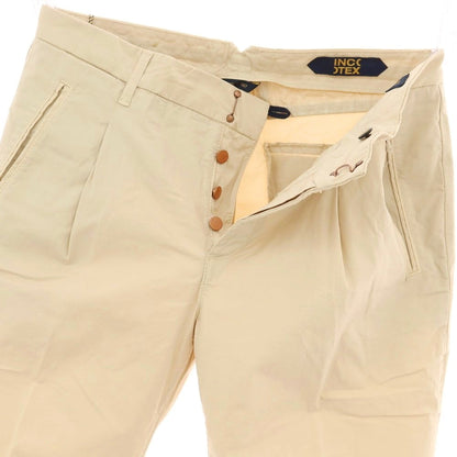 【新品】インコテックス ブルーディヴィジョン INCOTEX BLUE DIVISION ストレッチ コットン カジュアルスラックスパンツ ベージュ【 33 】【 状態ランクN 】【 メンズ 】