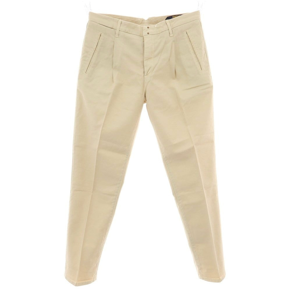 【新品】インコテックス ブルーディヴィジョン INCOTEX BLUE DIVISION ストレッチ コットンリネン カジュアルスラックスパンツ ライトベージュ【 33 】【 状態ランクN 】【 メンズ 】
