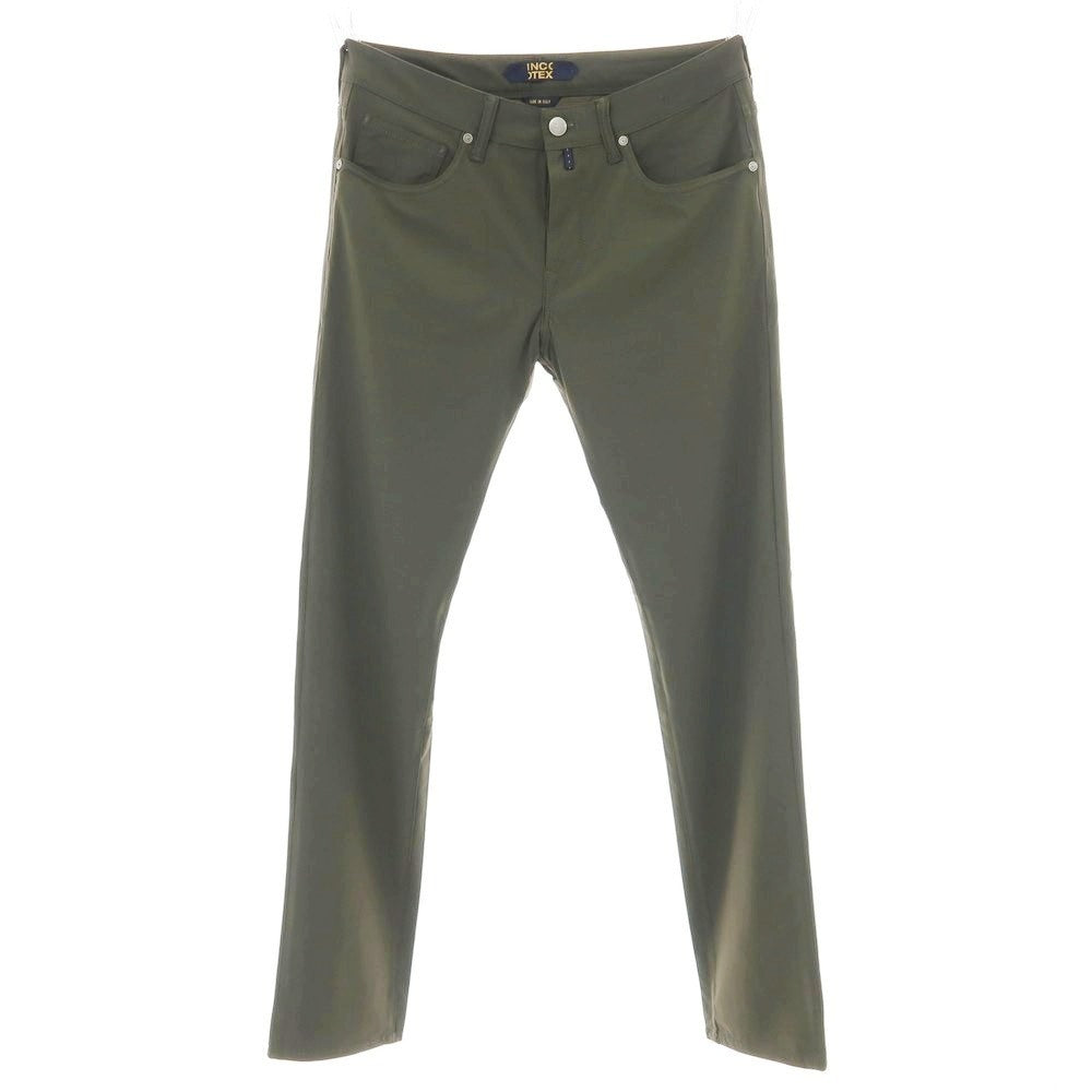 【新品】インコテックス ブルーディヴィジョン INCOTEX BLUE DIVISION ストレッチ ナイロン 5ポケットパンツ オリーブ【 33 】【 状態ランクN 】【 メンズ 】