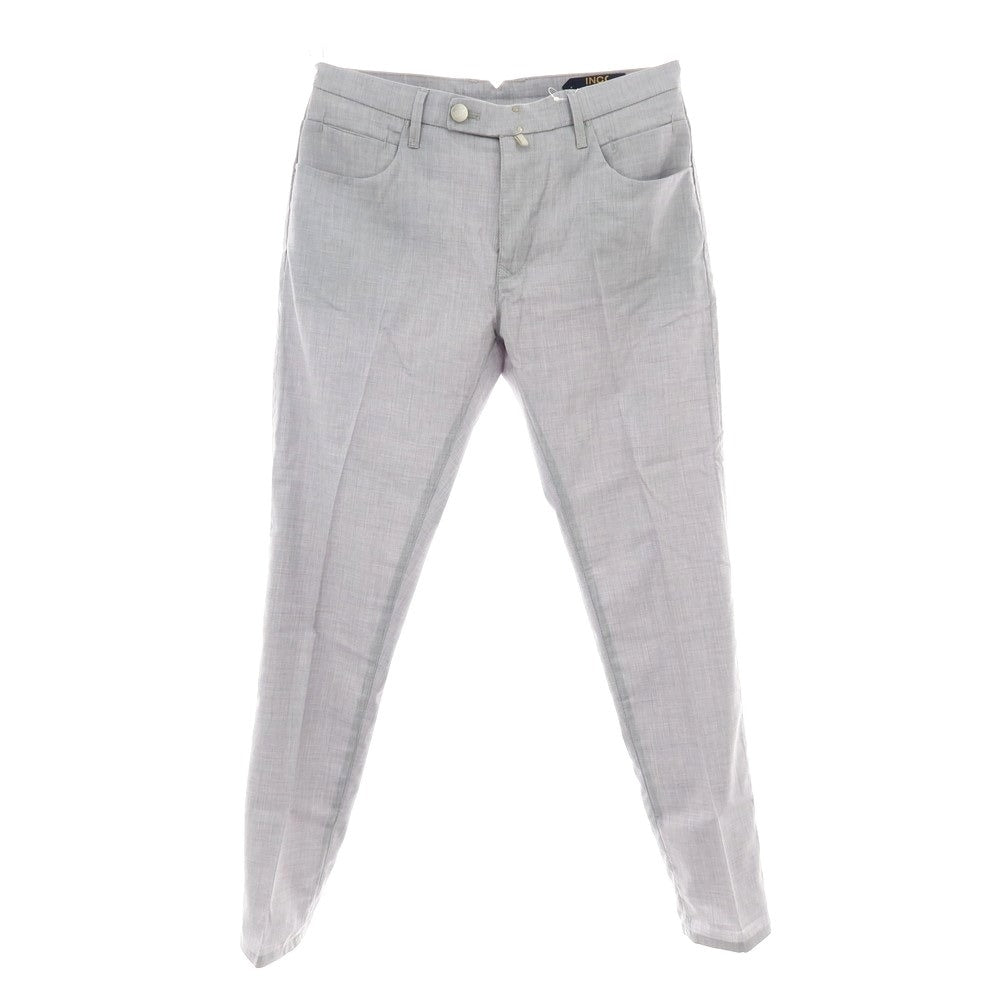 【新品】インコテックス ブルーディヴィジョン INCOTEX BLUE DIVISION ストレッチ ウール カジュアルスラックスパンツ ライトグレー【 33 】【 状態ランクN 】【 メンズ 】