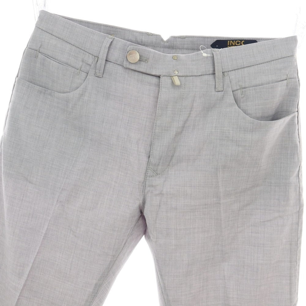 【新品】インコテックス ブルーディヴィジョン INCOTEX BLUE DIVISION ストレッチ ウール カジュアルスラックスパンツ ライトグレー【 33 】【 状態ランクN 】【 メンズ 】