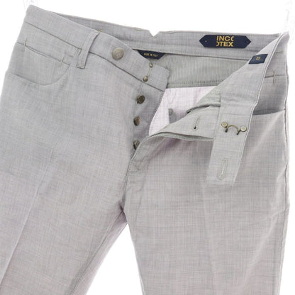 【新品】インコテックス ブルーディヴィジョン INCOTEX BLUE DIVISION ストレッチ ウール カジュアルスラックスパンツ ライトグレー【 33 】【 状態ランクN 】【 メンズ 】