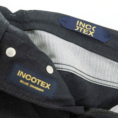 【SALE10%OFF/返品不可】【新品】インコテックス ブルーディヴィジョン INCOTEX BLUE DIVISION ストレッチ ウール スラックス パンツ ダークグレー【 サイズ33 】【 状態ランクN 】【 メンズ 】 [BPD]