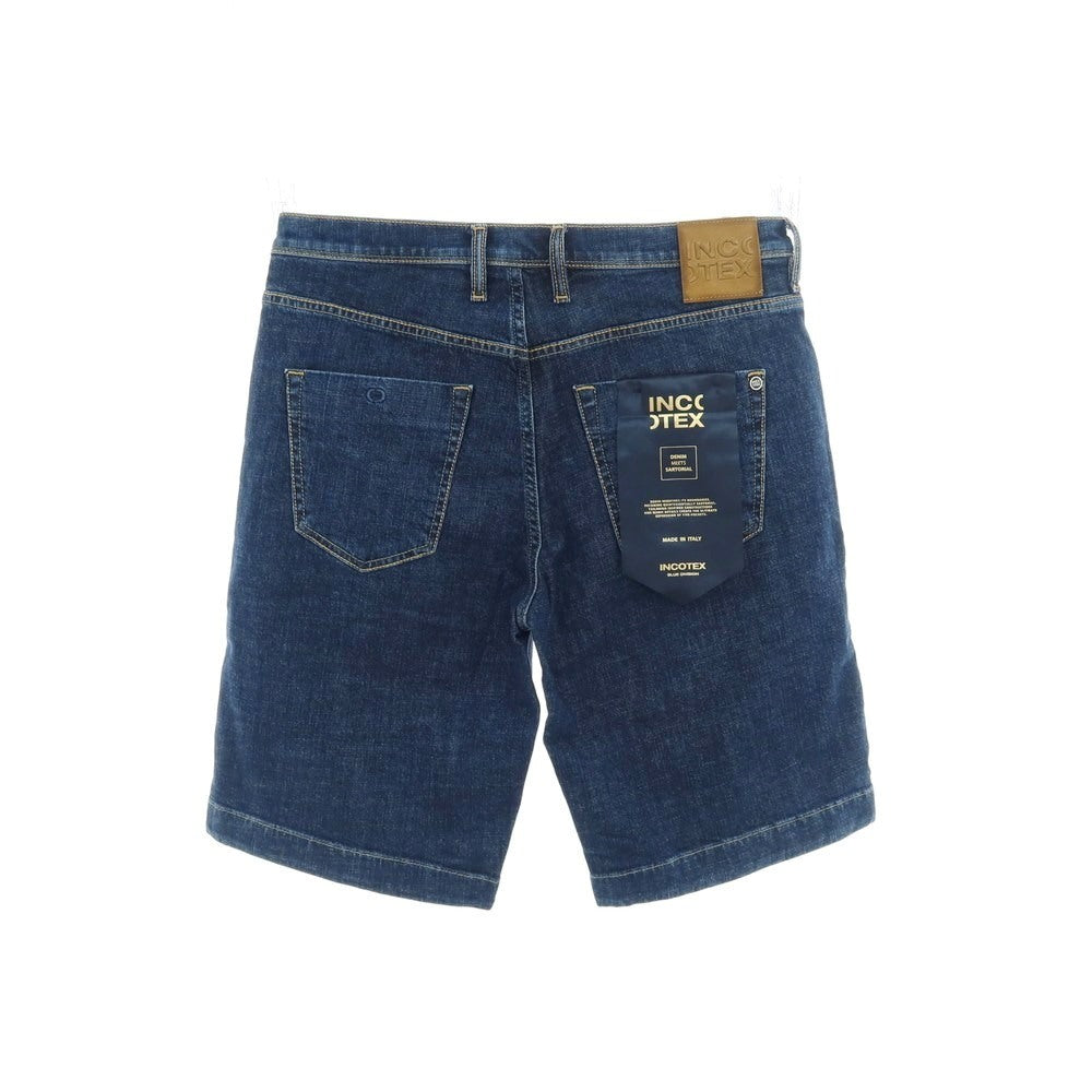 【新品】インコテックス ブルーディヴィジョン INCOTEX BLUE DIVISION ストレッチ コットン デニム ショートパンツ ジーンズ ネイビー【サイズ33】【 状態ランクN 】【 メンズ 】 [EPD]