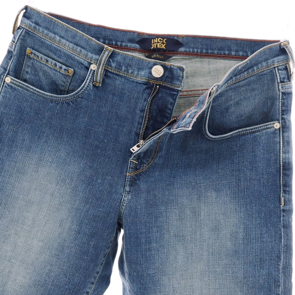 【新品】インコテックス ブルーディヴィジョン INCOTEX BLUE DIVISION ストレッチ コットン デニム ショートパンツ ジーンズ ブルー【サイズ33】【 状態ランクN 】【 メンズ 】 [EPD]