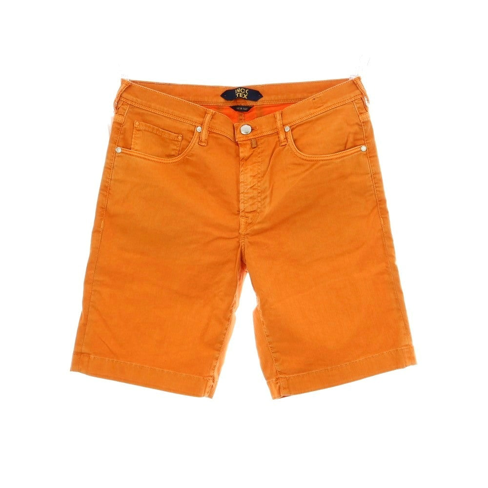 【新品】インコテックス ブルーディヴィジョン INCOTEX BLUE DIVISION ストレッチ コットン ショートパンツ オレンジ【 33 】【 状態ランクN 】【 メンズ 】