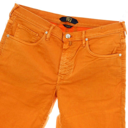 【新品】インコテックス ブルーディヴィジョン INCOTEX BLUE DIVISION ストレッチ コットン ショートパンツ オレンジ【 33 】【 状態ランクN 】【 メンズ 】