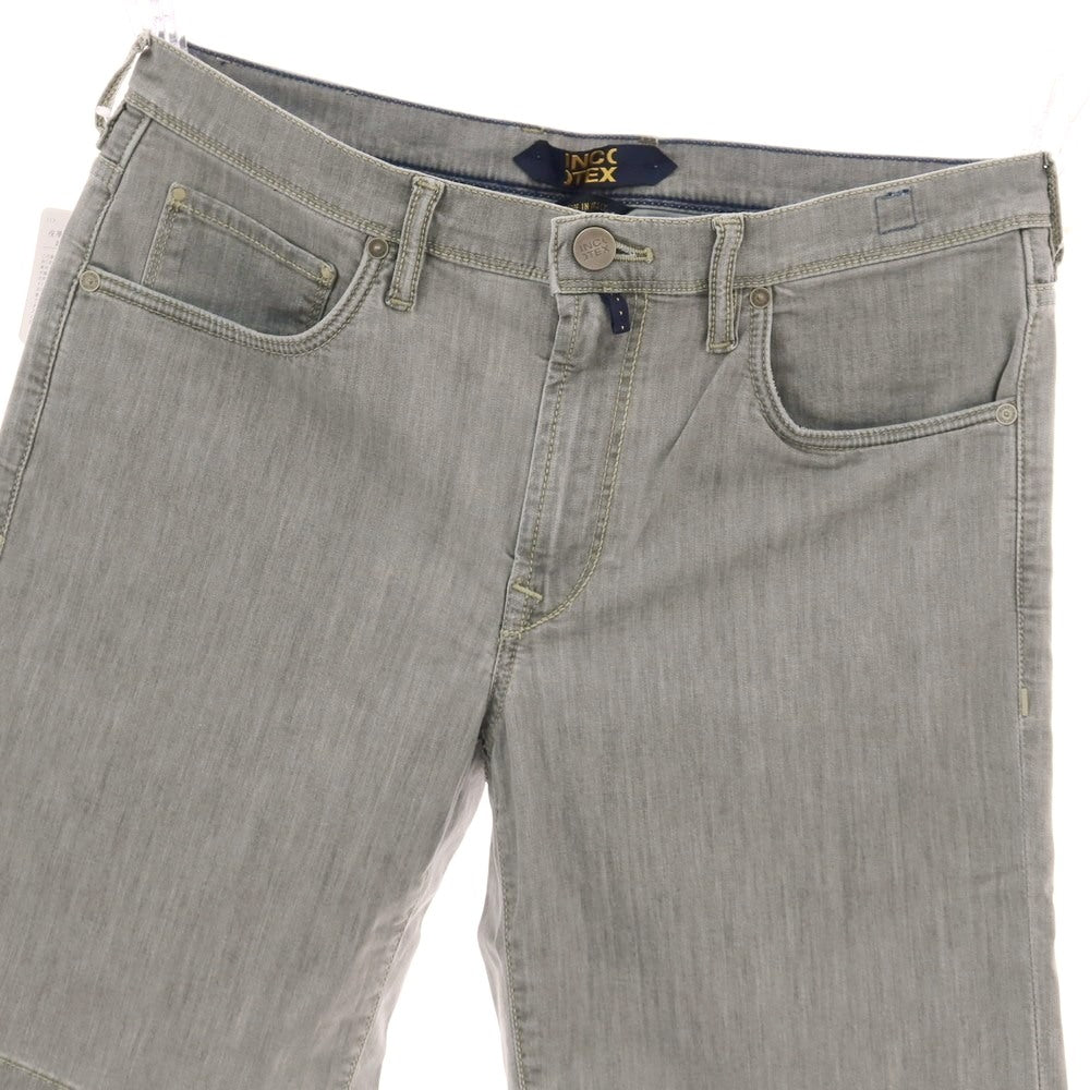 【新品】インコテックス ブルーディヴィジョン INCOTEX BLUE DIVISION ストレッチ コットンレーヨンポリエステル ショートパンツ ライトグレー【 33 】【 状態ランクN 】【 メンズ 】