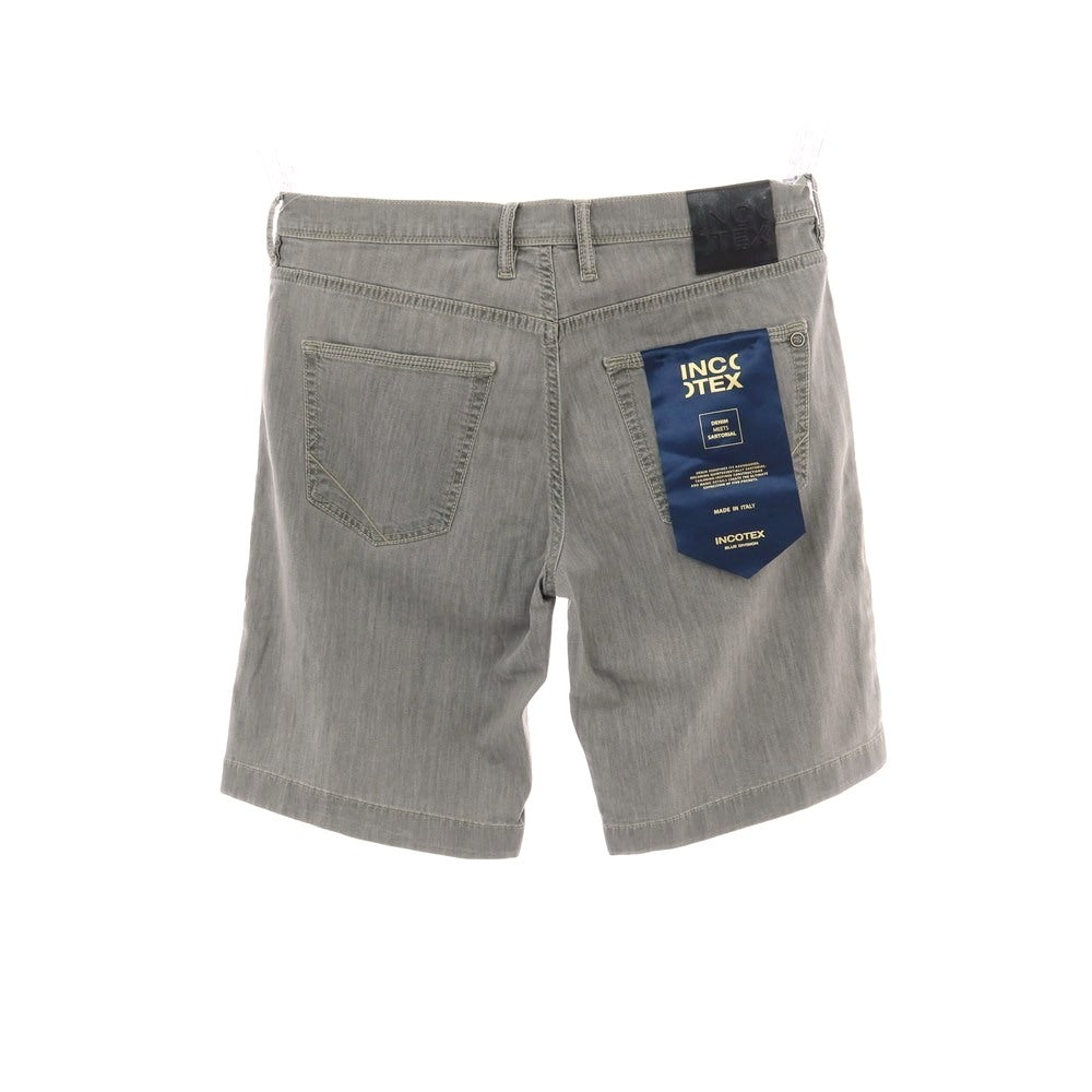 【新品】インコテックス ブルーディヴィジョン INCOTEX BLUE DIVISION ストレッチ コットンレーヨンポリエステル ショートパンツ ライトグレー【 33 】【 状態ランクN 】【 メンズ 】