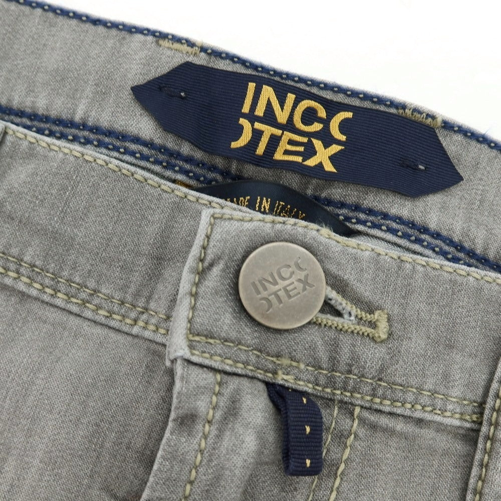 【新品】インコテックス ブルーディヴィジョン INCOTEX BLUE DIVISION ストレッチ コットンレーヨンポリエステル ショートパンツ ライトグレー【サイズ33】【 状態ランクN 】【 メンズ 】 [EPD]
