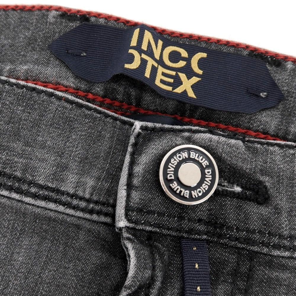 【新品】インコテックス ブルーディヴィジョン INCOTEX BLUE DIVISION ストレッチ コットンレーヨンポリエステル デニム ショートパンツ ジーンズ グレー【 33 】【 状態ランクN 】【 メンズ 】