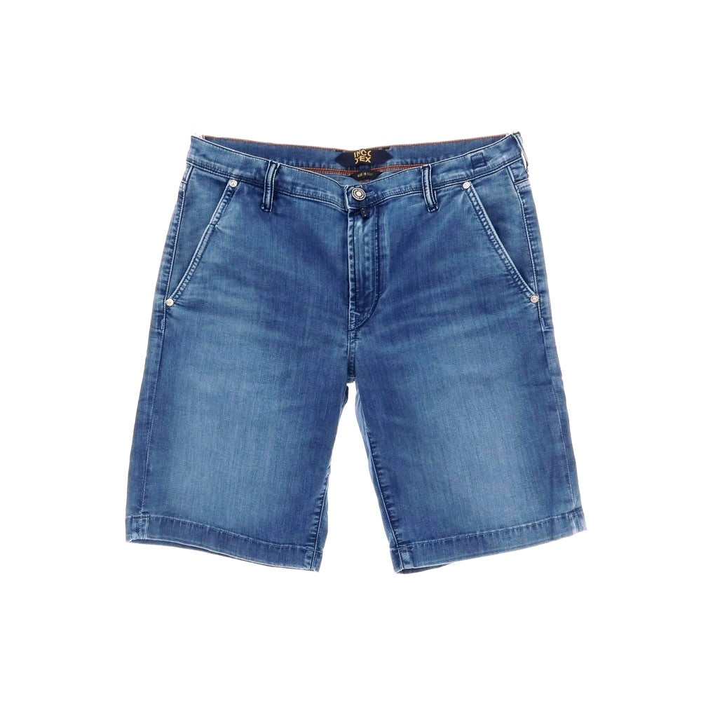 【新品】インコテックス ブルーディヴィジョン INCOTEX BLUE DIVISION ストレッチ コットンレーヨンポリエステル デニム ショートパンツ ジーンズ ブルー【 33 】【 状態ランクN 】【 メンズ 】