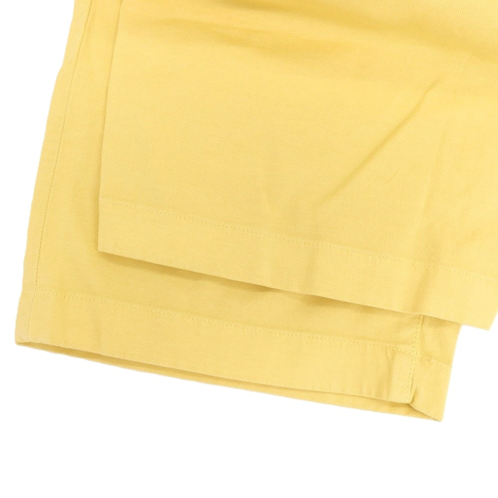 【新品】インコテックス ブルーディヴィジョン INCOTEX BLUE DIVISION ストレッチ コットンリネン ショートパンツ イエロー【 33 】【 状態ランクN 】【 メンズ 】