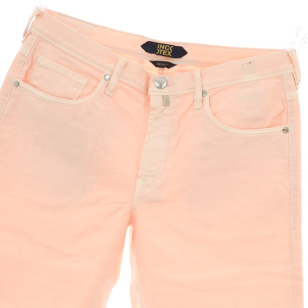 【新品】インコテックス ブルーディヴィジョン INCOTEX BLUE DIVISION ストレッチ コットンリネン ショートパンツ ライトピンク【 33 】【 状態ランクN 】【 メンズ 】