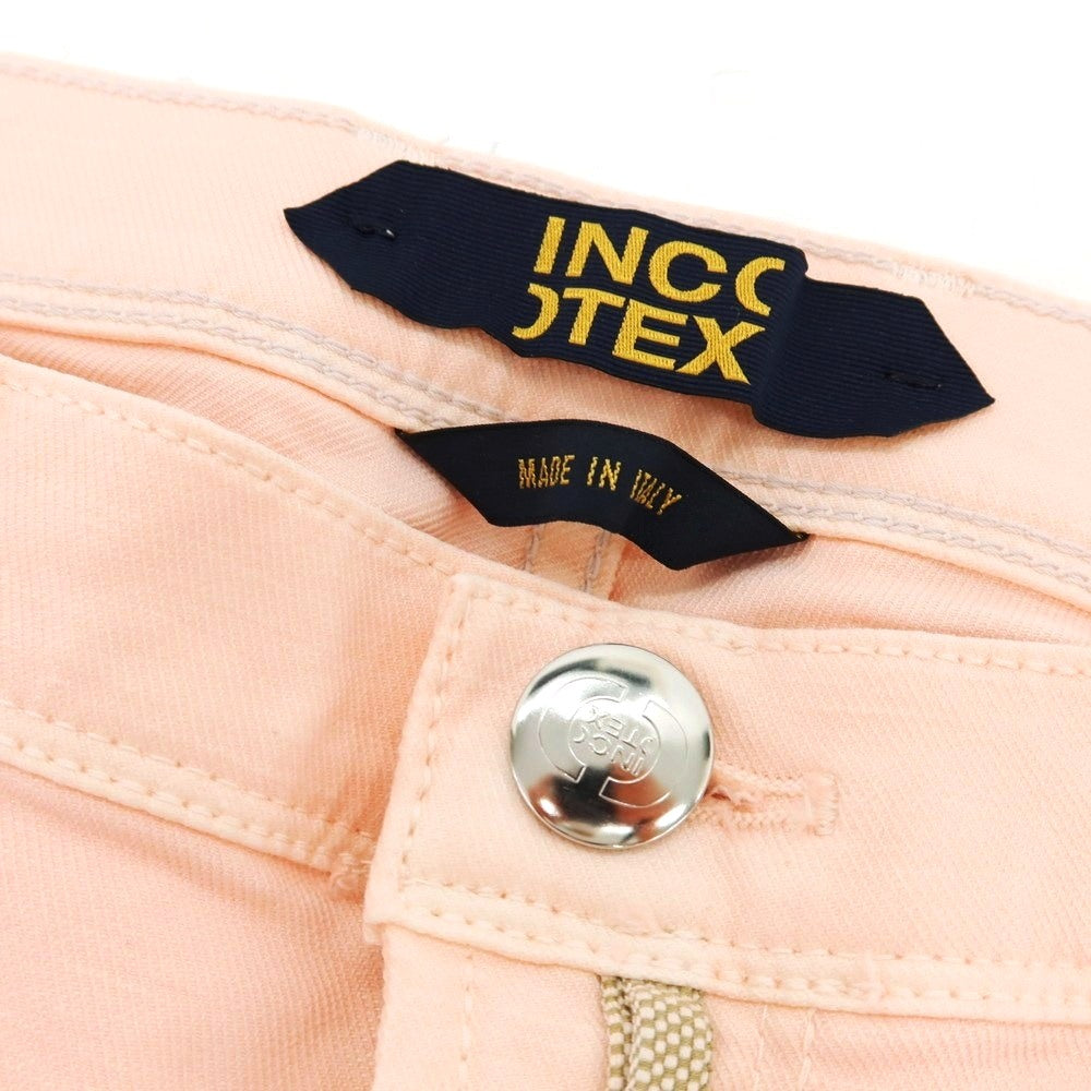 【新品】インコテックス ブルーディヴィジョン INCOTEX BLUE DIVISION ストレッチ コットンリネン ショートパンツ ライトピンク【サイズ33】【 状態ランクN 】【 メンズ 】 [EPD]