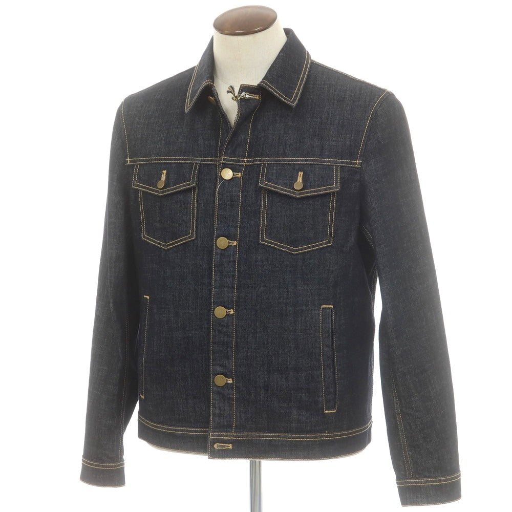 【新品】インコテックス ブルーディヴィジョン INCOTEX BLUE DIVISION ストレッチ コットン デニムジャケット ネイビー【 L 】【 状態ランクN 】【 メンズ 】
