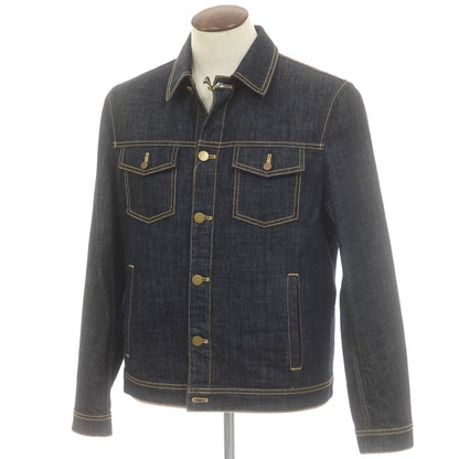 【新品】インコテックス ブルーディヴィジョン INCOTEX BLUE DIVISION ストレッチ コットン デニムジャケット ネイビー【 L 】【 状態ランクN 】【 メンズ 】