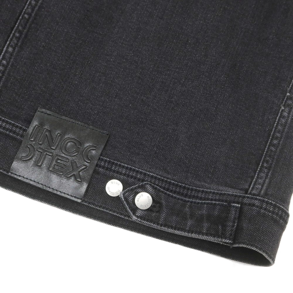 【新品】インコテックス ブルーディヴィジョン INCOTEX BLUE DIVISION ストレッチ コットン デニムジャケット ブラック【 L 】【 状態ランクN 】【 メンズ 】