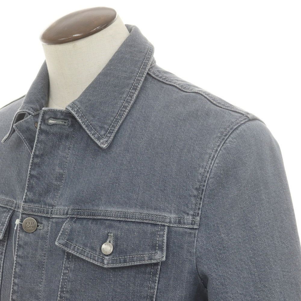 【新品】インコテックス ブルーディヴィジョン INCOTEX BLUE DIVISION ストレッチ コットン デニムジャケット グレー【 M 】【 状態ランクN 】【 メンズ 】