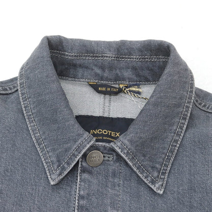 【新品】インコテックス ブルーディヴィジョン INCOTEX BLUE DIVISION ストレッチ コットン デニムジャケット グレー【 M 】【 状態ランクN 】【 メンズ 】