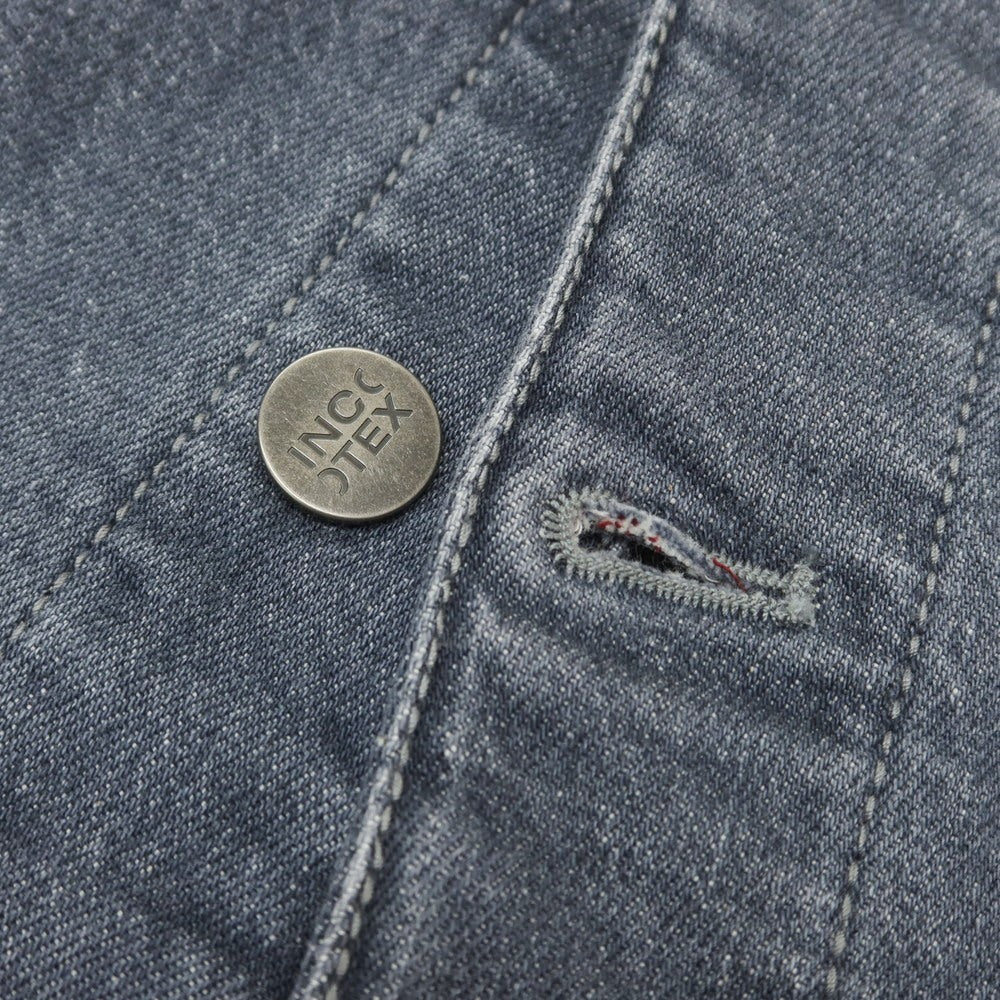 【新品】インコテックス ブルーディヴィジョン INCOTEX BLUE DIVISION ストレッチ コットン デニムジャケット グレー【 M 】【 状態ランクN 】【 メンズ 】