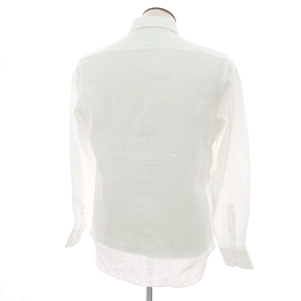 【新品】マリアサンタンジェロ Maria Santangelo MARCO リネン ワイドカラーシャツ ホワイト【 41 】【 状態ランクN 】【 メンズ 】