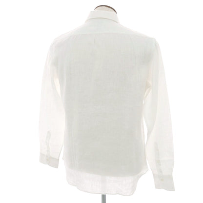 【新品】マリアサンタンジェロ Maria Santangelo MARCELLO リネン ワンピースカラーシャツ ホワイト【 42 】【 状態ランクN 】【 メンズ 】