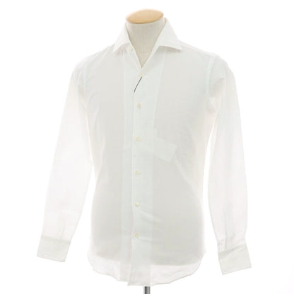 【新品】マリアサンタンジェロ Maria Santangelo MARCELLO メッシュコットン カジュアルシャツ ホワイト【 36 】【 状態ランクN 】【 メンズ 】