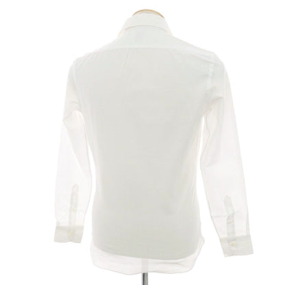 【新品】マリアサンタンジェロ Maria Santangelo MARCELLO メッシュコットン カジュアルシャツ ホワイト【 36 】【 状態ランクN 】【 メンズ 】