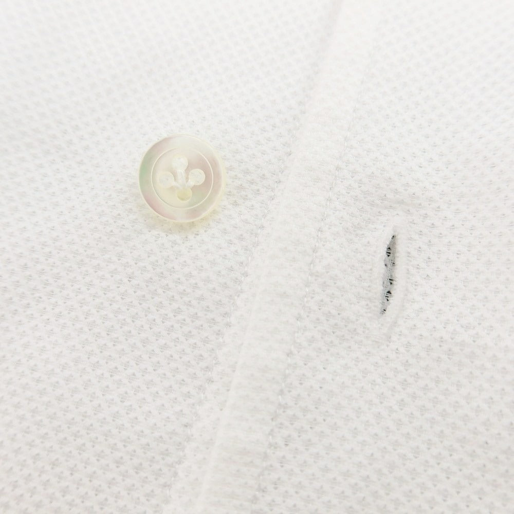 【新品】マリアサンタンジェロ Maria Santangelo MARCELLO メッシュコットン カジュアルシャツ ホワイト【 36 】【 状態ランクN 】【 メンズ 】