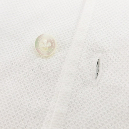 【新品】マリアサンタンジェロ Maria Santangelo MARCELLO メッシュコットン カジュアルシャツ ホワイト【 36 】【 状態ランクN 】【 メンズ 】