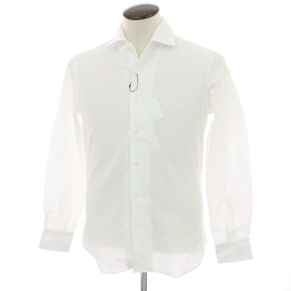 【新品】マリアサンタンジェロ Maria Santangelo MARCELLO メッシュコットン カジュアルシャツ ホワイト【 42 】【 状態ランクN 】【 メンズ 】