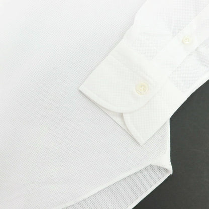 【新品】マリアサンタンジェロ Maria Santangelo MARCELLO メッシュコットン カジュアルシャツ ホワイト【 42 】【 状態ランクN 】【 メンズ 】