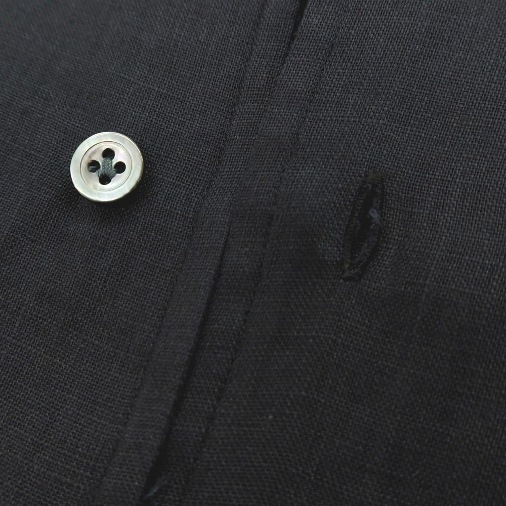 【新品】マリアサンタンジェロ Maria Santangelo MARCELLO リネン カジュアルシャツ ブラック【 41 】【 状態ランクN 】【 メンズ 】