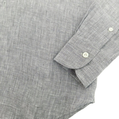 【新品】マリアサンタンジェロ Maria Santangelo MARCELLO リネン カジュアルシャツ グレー【 40 】【 状態ランクN 】【 メンズ 】