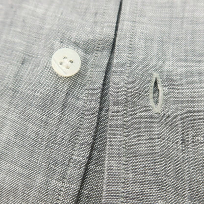 【新品】マリアサンタンジェロ Maria Santangelo MARCELLO リネン カジュアルシャツ グレー【 40 】【 状態ランクN 】【 メンズ 】