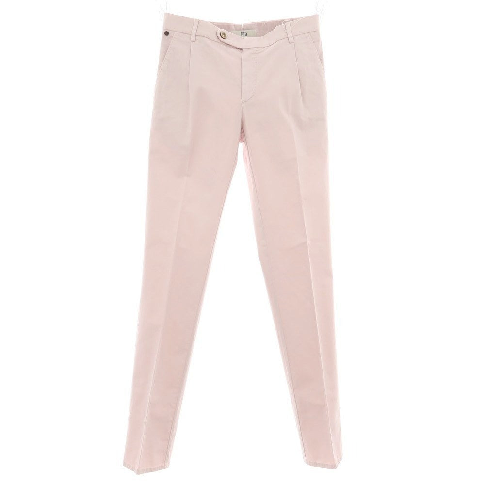 【新品】ジーティーアー G.T.A FEDERICO SLIM ストレッチコットン ワンプリーツスラックスパンツ ライトピンク【 44 】【 状態ランクN 】【 メンズ 】
