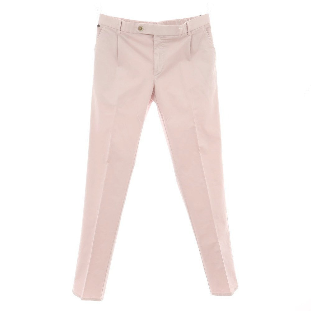 【新品】ジーティーアー G.T.A FEDERICO SLIM ストレッチコットン ワンプリーツスラックスパンツ ライトピンク【 50 】【 状態ランクN 】【 メンズ 】