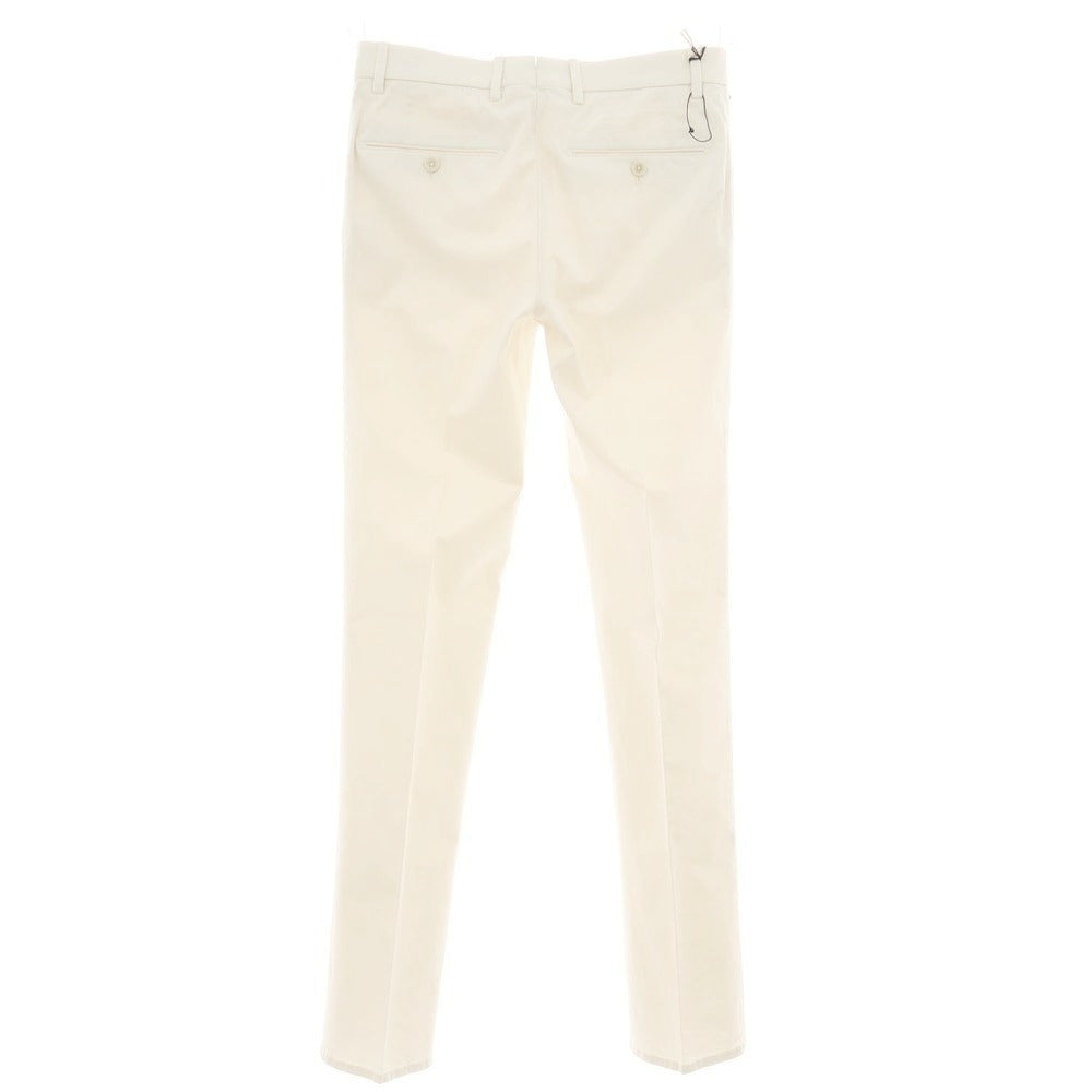 【新品アウトレット】ジーティーアー G.T.A FEDERICO SLIM ストレッチコットン ワンプリーツスラックスパンツ クリーム【 44 】【 状態ランクN- 】【 メンズ 】