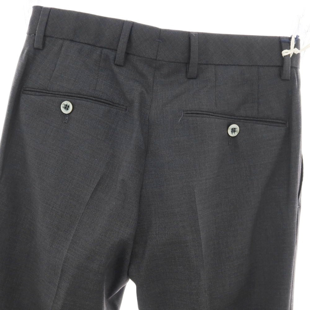 【新品】ジーティーアー G.T.A FEDERICO SLIM ウール ドレススラックスパンツ ダークグレー【 サイズ42 】【 状態ランクN 】【 メンズ 】 [DPD]