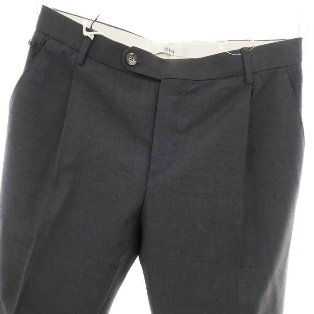 【新品】ジーティーアー G.T.A FEDERICO SLIM ウール ドレススラックスパンツ ダークグレー【 48 】【 状態ランクN 】【 メンズ 】